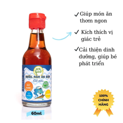 Nước mắm ăn dặm nguyên chất EcoFood 60ml/150ml cho bé từ 6 tháng tuổi