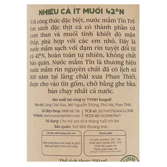 Nước mắm Tĩn ăn dặm cho bé 42°N chai 250 ml (từ 6 tháng)