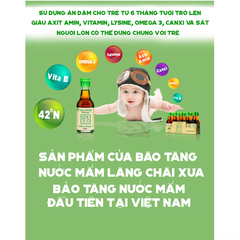 Nước mắm Tĩn ăn dặm cho bé 42°N chai 60ml (từ 6 tháng)