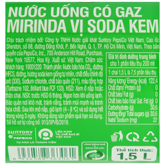 Nước ngọt Mirinda soda kem 1.5L