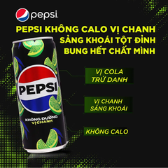 Nước ngọt Pepsi không calo chanh 320ml