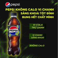 Nước ngọt Pepsi không calo chanh 390ml