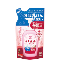Nước rửa bình thảo mộc Arau Baby - bình 500ml/túi 450ml
