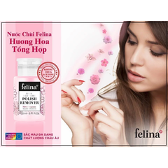 Nước rửa móng Felina cao cấp hương hoa cỏ 100ml