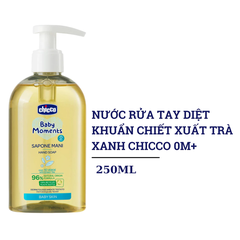 Nước rửa tay diệt khuẩn chiết xuất trà xanh Chicco 0M+ 250ml