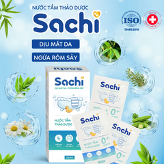 Nước tắm thảo dược Sachi an toàn cho bé 10 góix10ml