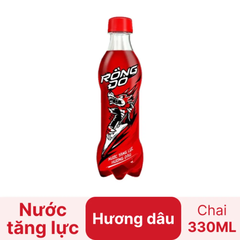 Nước tăng lực Rồng Đỏ hương dâu chai 330ml