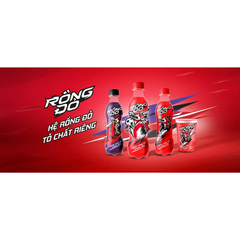 Nước tăng lực Rồng Đỏ hương nho chai 330ml
