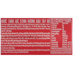 Nước tăng lực Sting dâu lon 320ml