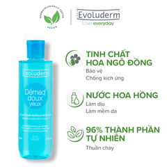Nước tẩy trang cho mắt Evoluderm dịu nhẹ 250ml