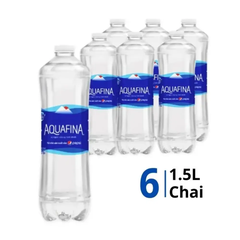 Lốc 6 chai nước uống tinh khiết Aquafina 1.5L