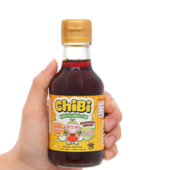 Nước tương ít muối Chibi chai 150ml dành cho bé từ 9 tháng tuổi