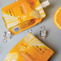 Nước uống giàu canxi Fujiwa vị cam túi 270ml