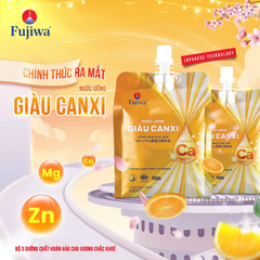Nước uống giàu canxi Fujiwa vị cam túi 270ml