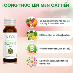 Nước uống Nucos lên men hỗ trợ hệ tiêu hóa (30ml x 10 Chai)