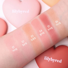 Phấn má hồng Lilybyred 01 hồng cam đào/02 hồng sữa/05 đỏ hồng đất 4.7g