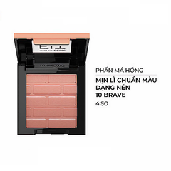 Phấn má hồng Maybelline mịn lì chuẩn màu 10/20/30 Brave/Hopeful/Fierce 4.5g