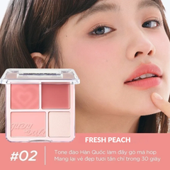 Phấn má & phấn bắt sáng 4 ô Judydoll 9g (nhiều màu)