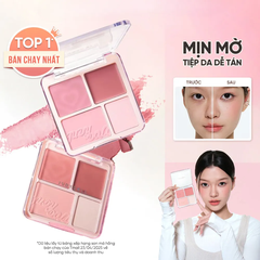 Phấn má & phấn bắt sáng 4 ô Judydoll 9g (nhiều màu)