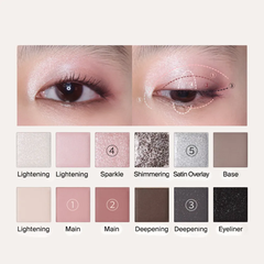 Phấn mắt 12 màu Joocyee 05 Night Of Pearl 14g