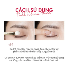 Phấn mắt có nhũ 4 ô Silkygirl Full Bloom 6.4g