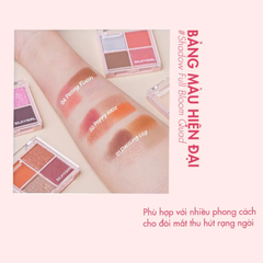 Phấn mắt có nhũ 4 ô Silkygirl Full Bloom 6.4g