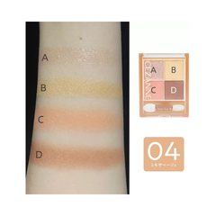 Phấn mắt 4 ô Cezanne Beige 4.3g
