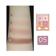 Phấn mắt 4 ô Cezanne Beige 4.3g