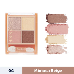 Phấn mắt 4 ô Cezanne Beige 4.3g