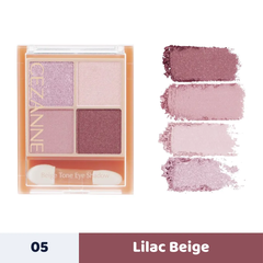 Phấn mắt 4 ô Cezanne Beige 4.3g