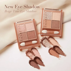 Phấn mắt 4 ô Cezanne Beige 4.3g