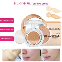 Phấn nước Silkygirl tông tự nhiên 01 natural medium 15g