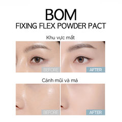Phấn phủ B.O.M kiềm dầu, che phủ lỗ chân lông dạng nén 7.5g