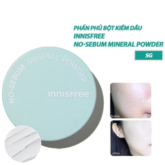 Phấn phủ innisfree kiềm dầu dạng bột khoáng 5g
