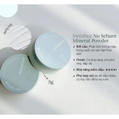 Phấn phủ innisfree kiềm dầu dạng bột khoáng 5g