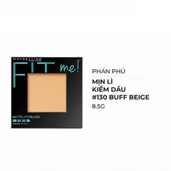 Phấn phủ Maybelline mịn lì kiềm dầu 110 Porcelain/120 Classic Ivory/130 Buff Beige/220 Natural Beige 8.5g