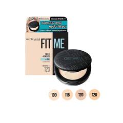 Phấn phủ Maybelline mịn nhẹ kiềm dầu chống nắng 6g #109/112/118/120