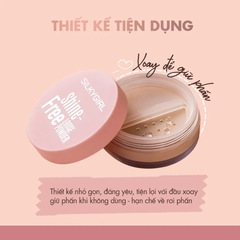 Phấn phủ dạng bột Silkygirl Shine Free 10g