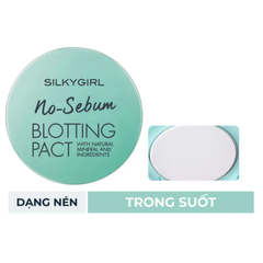 Phấn phủ Silkygirl khoáng kiềm dầu dạng nén không màu 7g