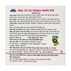 Phấn rôm dưỡng ẩm cho bé Kodomo Gentle Soft 160g