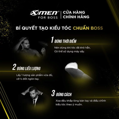 Pomade tạo kiểu tóc X-Men For Boss High Hold dày bồng 60g