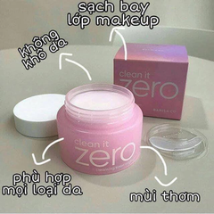 Sáp tẩy trang Banila Co Original cho mọi loại da/Nourishing cho da khô/Clarifying cho da dầu, mụn 100ml