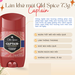 Sáp khử mùi Old Spice giảm tiết mồ hôi hương Fiji/Timber/Wolfthorn/Bearglove/Captain 73g