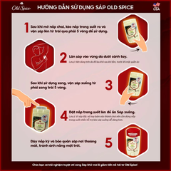 Sáp khử mùi Old Spice giảm tiết mồ hôi hương Fiji/Timber/Wolfthorn/Bearglove/Captain 73g