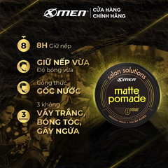 Sáp vuốt tóc X-Men Salon Solution Matte Pomade/ Hard Wax/ Clay Wax 70g