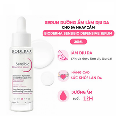 Serum Bioderma dưỡng ẩm và làm dịu dành cho da nhạy cảm 30ml