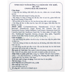 Serum dưỡng tóc Unove chăm sóc tóc khô và hư tổn 70ml