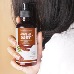 Serum gội Bồ Kết Milaganics đen mượt óng ả 250ml