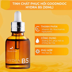 Serum GoodnDoc dưỡng ẩm, hỗ trợ phục hồi da 30ml.