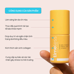 Serum Timeless 20% vitamin C sáng da, mờ vết thâm 30ml.